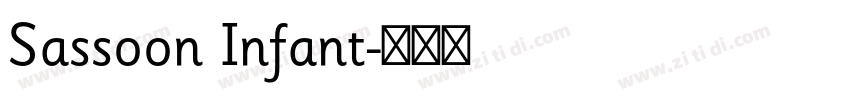 Sassoon Infant字体转换